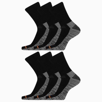 Work Crew Socken, 6er-Pack