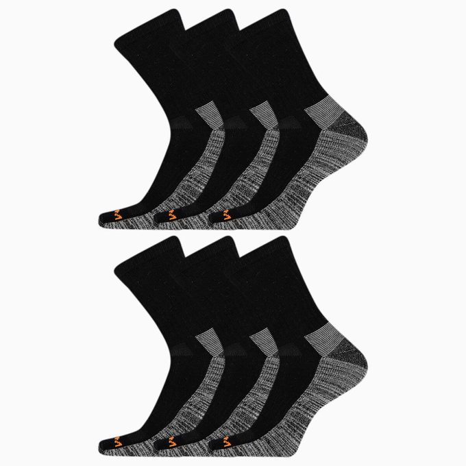 Work Crew Socken, 6er-Pack